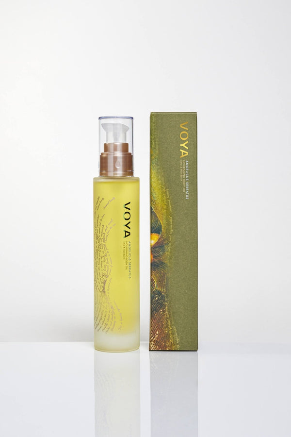Voya Angelicus Serratus Natural Nourishing Body Oil with outer box