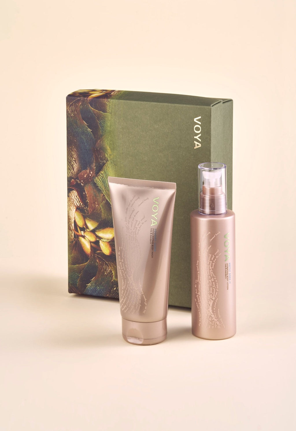 VOYA Organic Beauty USA -Body Gift Set | Body Wash and Moisturiser 