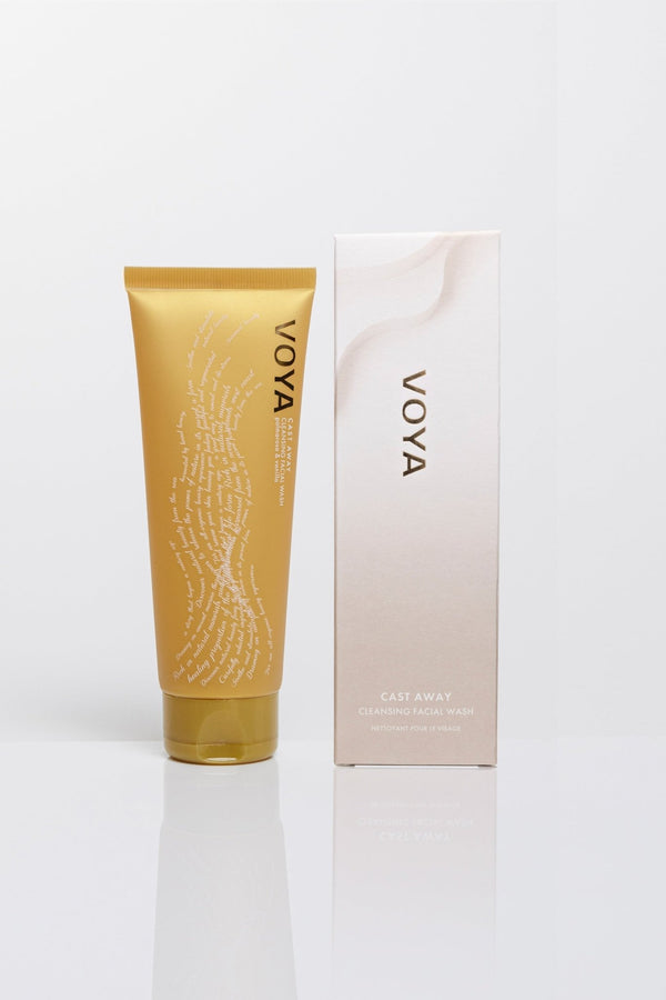 voya cast away organic face wash with outer box