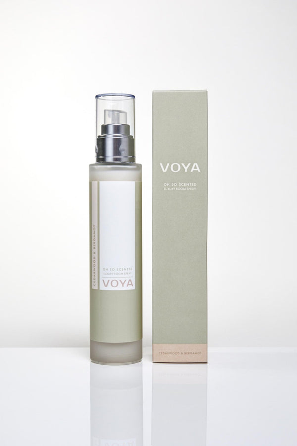 Room Spray with outer packaging, Cedarwood and Bergamot Scent, VOYA Skincare USA