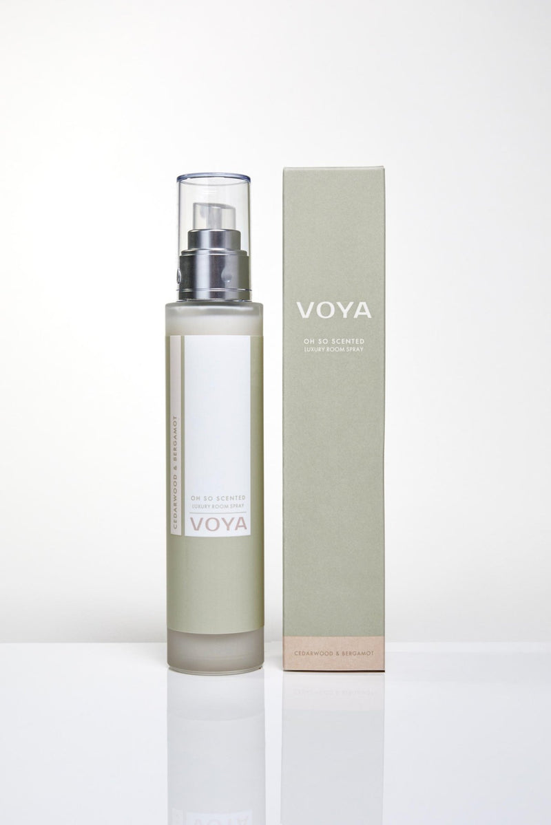 Room Spray with outer packaging, Cedarwood and Bergamot Scent, VOYA Skincare USA