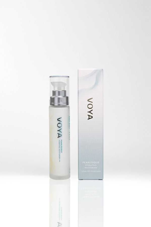 VOYA Skincare USA Pearlesque Hydrating Moisturizer with outer box