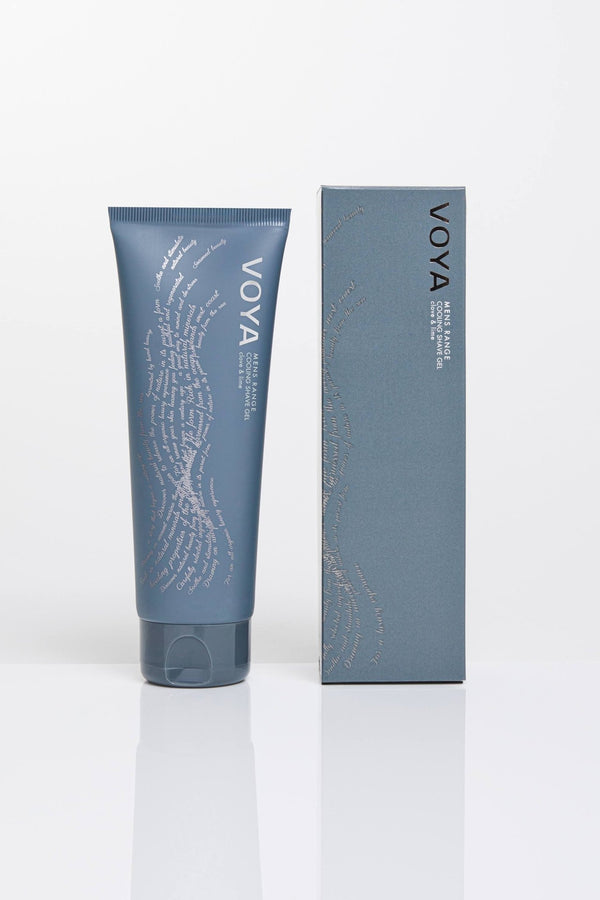 Organic Shave Gel with outer packaging, VOYA Skincare USA